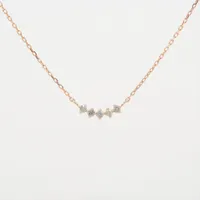 最終値下げ　ジルスチュアート　K10　ダイヤ0.06　ネックレス JILL STUART ジル・スチュアート JILLSTUART K10