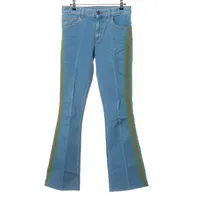 グッチ コットン×ポリウレタン デニムパンツ 26 レディース