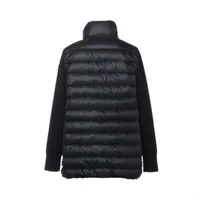 pnd⭐︎MONCLER ダウンニット 黒　Mサイズ モンクレール ニット×ダウン ハイブリッドジャケット