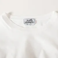 エルメス HERMES *21-5758 Tシャツ エルメス コットン Tシャツ XL メンズ ホワイト 21-5758 AP107371