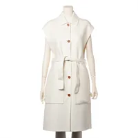 エルメス 23AW カシミヤ ベスト 44 レディース アイボリー