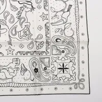コミックタッチのウエスタン世界Hermes Animaux Bandanaバンダナ シルクバンダナ 《アニマル・バンダナ》 | Hermès - エルメス