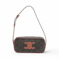 セリーヌ トリオンフ ミニカメラバッグ PVCレザー CELINE 24AWモデル セリーヌ トリオンフ ミニ カメラバッグ