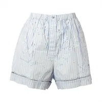 【24AW】プリント入り シルクツイル ショートパンツ ◆プラダ◆ 24AW】プリント入り シルクツイル ショートパンツ ◇プラダ◇