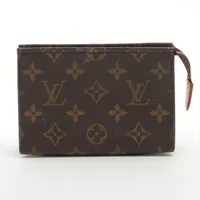 LOUIS VUITTON ヴィトン ポッシュトワレット15 モノグラム ポーチ ルイヴィトン モノグラム ポッシュトワレット15 ブラウン M47546