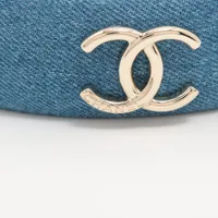 *カジュアル×上品*【CHANEL】ココマーク デニムカチューシャ カジュアル×上品*【CHANEL】ココマーク デニムカチューシャ ヘア