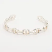 【シンプル♪】エルメス ケリーグルメット ブレスレット エルメス ケリーグルメット ブレスレット 925 17.9g シルバー