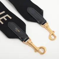 セリーヌ ロゴ ショルダーストラップ キャンバス×レザー