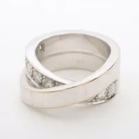 カルティエ パリ ダイヤ リング 750(WG) 15.4g 49 YZ070709｜中古