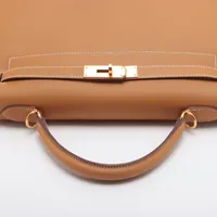 エルメス ケリー32 ヴォーシャモニー ナチュラル ゴールド金具