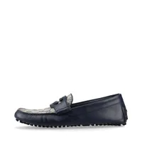 GUCCI グッチ ドライビングシューズ レザー GG シマ ネイビー グッチ マイクログッチシマ レザー ドライビングシューズ 7
