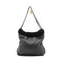 【国内即発】CHANEL ショルダーバッグ AS3260 Blue シャネル シャネル22 スモール ボア×レザー チェーンショルダー