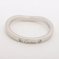 カルティエ バレリーナ ウェディング リング カーブ 3PD #49【21334 Cartier カルティエ バレリーナ カーブウェディングリング 指輪