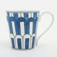 エルメス ブルーダイユールNo3 マグカップ 陶器 ブルー 底印