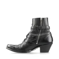 【美品】24.0相当 37 CELINE ブラック 厚底ブーツ セリーヌ CELINE セリーヌ ブーツ レオン ジップドブーツ