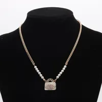 シャネル ココマーク B24S ネックレス GP×ラインストーン