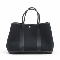 エルメス ガーデンパーティ36 PM トワルオフィシエ×ネゴンダ ブラック シルバー金具 □M:2009年