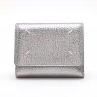 MaisonMargiela フォーステッチ コンパクトウォレット レディース 4ステッチ ゴートレザーウォレット｜Maison Margiela