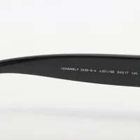 シャネル 3438-S-A ココマーク ハート メガネ プラスチック ブラック