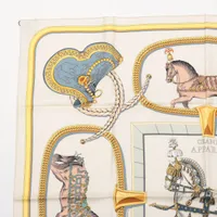エルメス カレ90 GRAND APPARAT 盛装の馬 スカーフ シルク