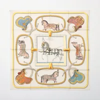 エルメス カレ90 GRAND APPARAT 盛装の馬 スカーフ シルク