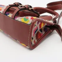 クロエ エディス ニット×レザー 2WAYハンドバッグ マルチカラー