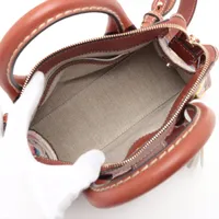 クロエ エディス ニット×レザー 2WAYハンドバッグ マルチカラー