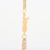 カルティエ スリーゴールド トリプルチェーン ネックレス 750(YG×PG×WG