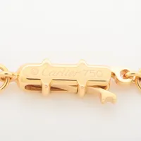 カルティエ スリーゴールド トリプルチェーン ネックレス 750(YG×PG×WG