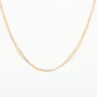 カルティエ スリーゴールド トリプルチェーン ネックレス 750(YG×PG×WG