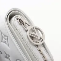 ヴィトン モノグラム エンボス ポルトフォイユ ルー M12153 ホワイト 