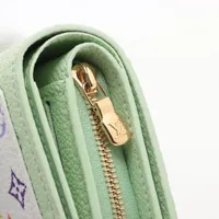 ルイヴィトン LOUIS VUITTON ポルトフォイユ･クレア M13619 モノグラムマルチカラー LV×TM 村上隆 コンパクトウォレット 財布 日本限定 2つ折り財布 モノグラムマルチカラーキャンバス グリーンティー グリーン 未使用 ヴィトン×村上隆 LV × TM ジッピーウォレット 型番 レザー ラウンド