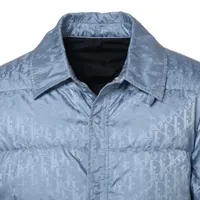 Dior Oblique Nylon Down jacket 48 Men's Blue 293C436A4462 | eBay