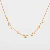 LOUIS VUITTONネックレス GP ゴールド ラインストーン ネックレス LOUIS VUITTON - ルイ・ヴィトン LOUIS VUITTON プティ ルイ