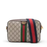 【美品】グッチ オフィディア カメラバッグ レザー×PVC GG柄 ブラウン 楽天市場】GUCCI(グッチ) GG柄 オフィディア 2WAYバッグ トート