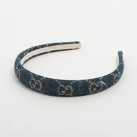GUCCI エコウォッシュドデニム ヘアバンド 中古・古着通販】GUCCI (グッチ) エコウォッシュド デニム ヘア