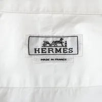 エルメス 19AW コットン シャツ 37 メンズ ホワイト 92-5607 セリエ