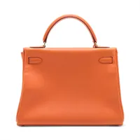 エルメス　ケリーブレスレス　オレンジ　ゴールド　腕周り約15cm エルメス ケリー □Q刻印：2013年 ブレスレット GP×革 オレンジ