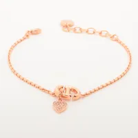 DIOR CD ネイビーブレスレット CD Navy Bracelet Gold-Finish Metal and Silver-Tone Crystals
