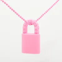 CHROME HEARTS パドロックフレアニー ラバーネックレス クロムハーツ ネックレス ラバー 13.0g グレー パドロックフレア