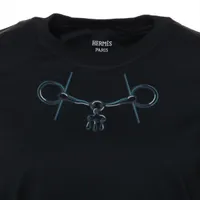 エルメス 24AW コットン Tシャツ 34 レディース ブラック
