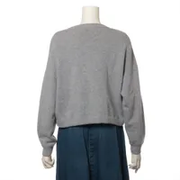 セリーヌ ウール×カシミヤ ニット XS レディース グレー