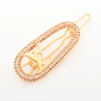 ヴィトン AK1294 バレッタ GP×ラインストーン ゴールド M02088