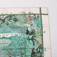 エルメス カレ90 JARDINS d'Hiver 冬の庭 スカーフ シルク