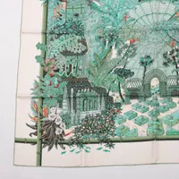 エルメス カレ90 JARDINS d'Hiver 冬の庭 スカーフ シルク