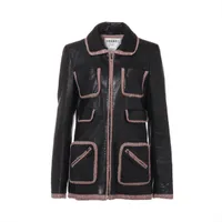 シャネル ココボタン 03A カシミヤ コート 38 レディース ブラック