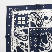 エルメス カレ55 Animaux Bandana アニマル バンダナ スカーフ シルク