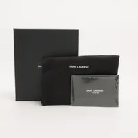サンローラン/ブラックレザー スタッズミニスカート 美品◎SAINT LAURENT サンローラン 353878 スタッズ付き レザー