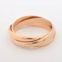 カルティエ トリニティ リング レア品 #48 Au750PG【22032】 カルティエ トリニティ リング レア品 #48 Au750PG【22032