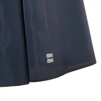 ◆大注目◆【MiuMiu】テクニカルファブリック スカート ☆Miu Miu☆バックロゴミニスカート オールシーズン活躍アイテム